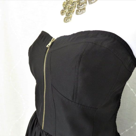 Little Black Chiffon Dress by Guess With Straps or Strapless......625 - Picture 5 of 13